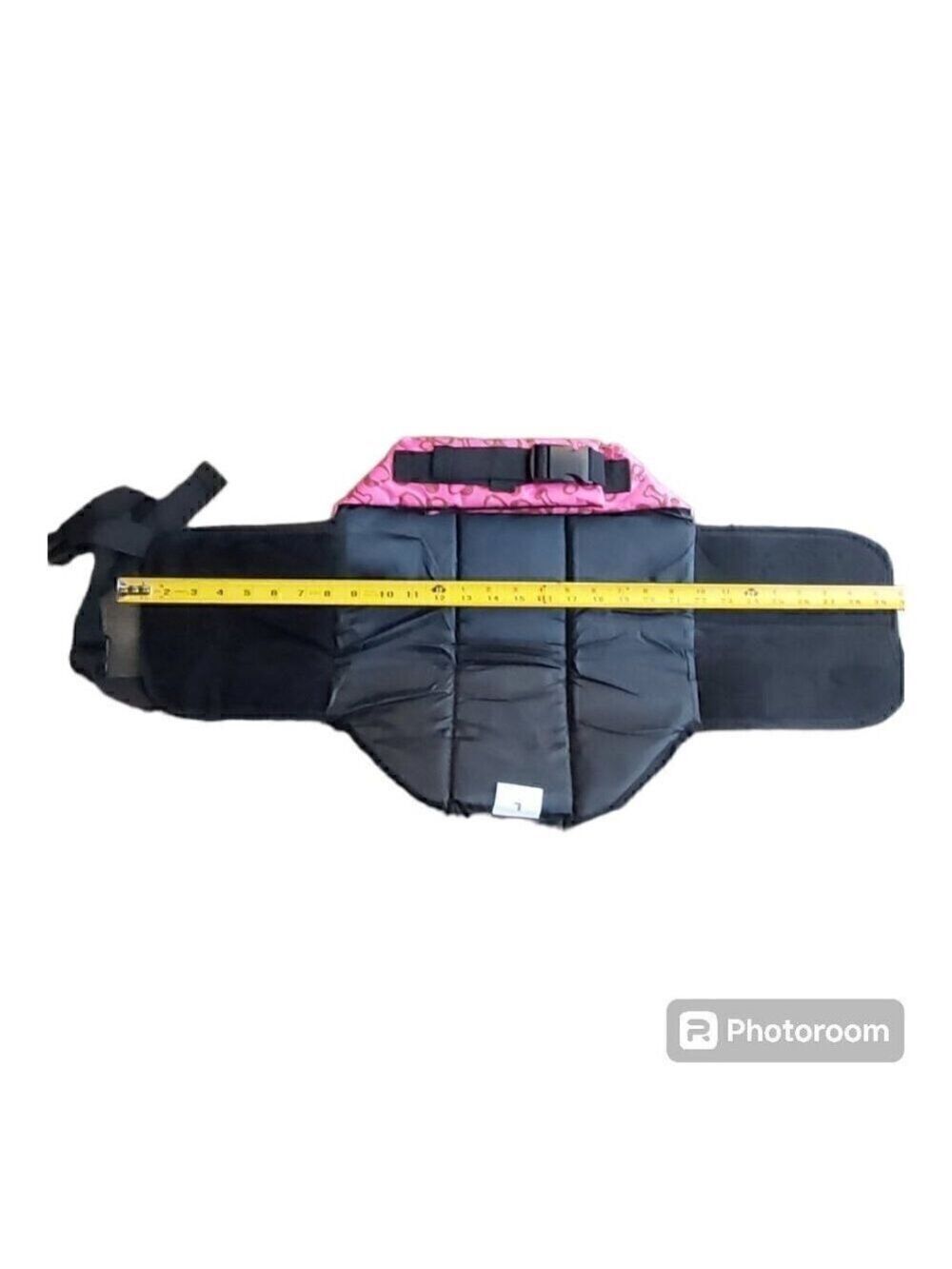 NWOT Pink Paw and Bones Print Dog Life Jacket/Vest With Handle - Size Large - Picture 3 of 6
